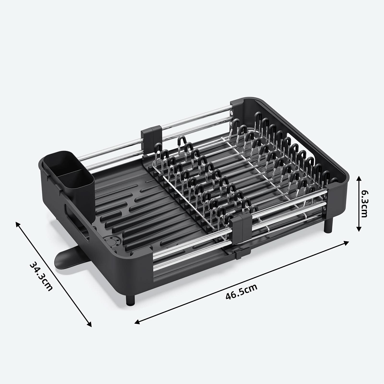 EXTENDNEST – Expandable Dish Rack with Drainage Spout
