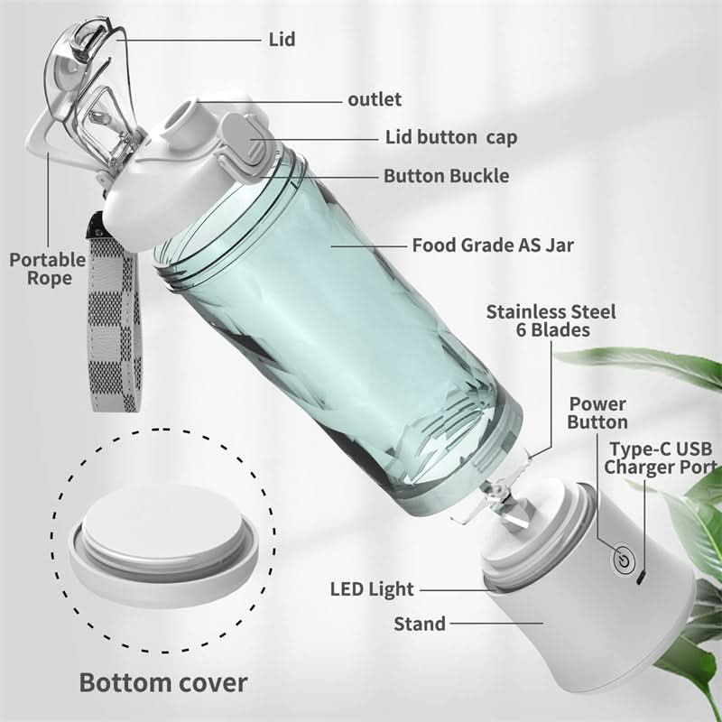 BLENDLY – Portable Smoothie Blender with Rechargeable Battery for Fresh Drinks Anywhere