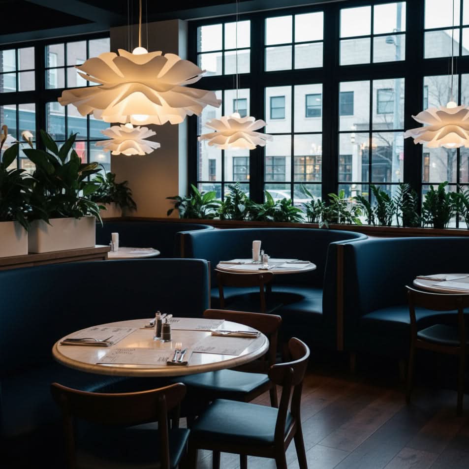 LOTARA – Elegant Lotus Pendant Light for Warm Ambient Interiors