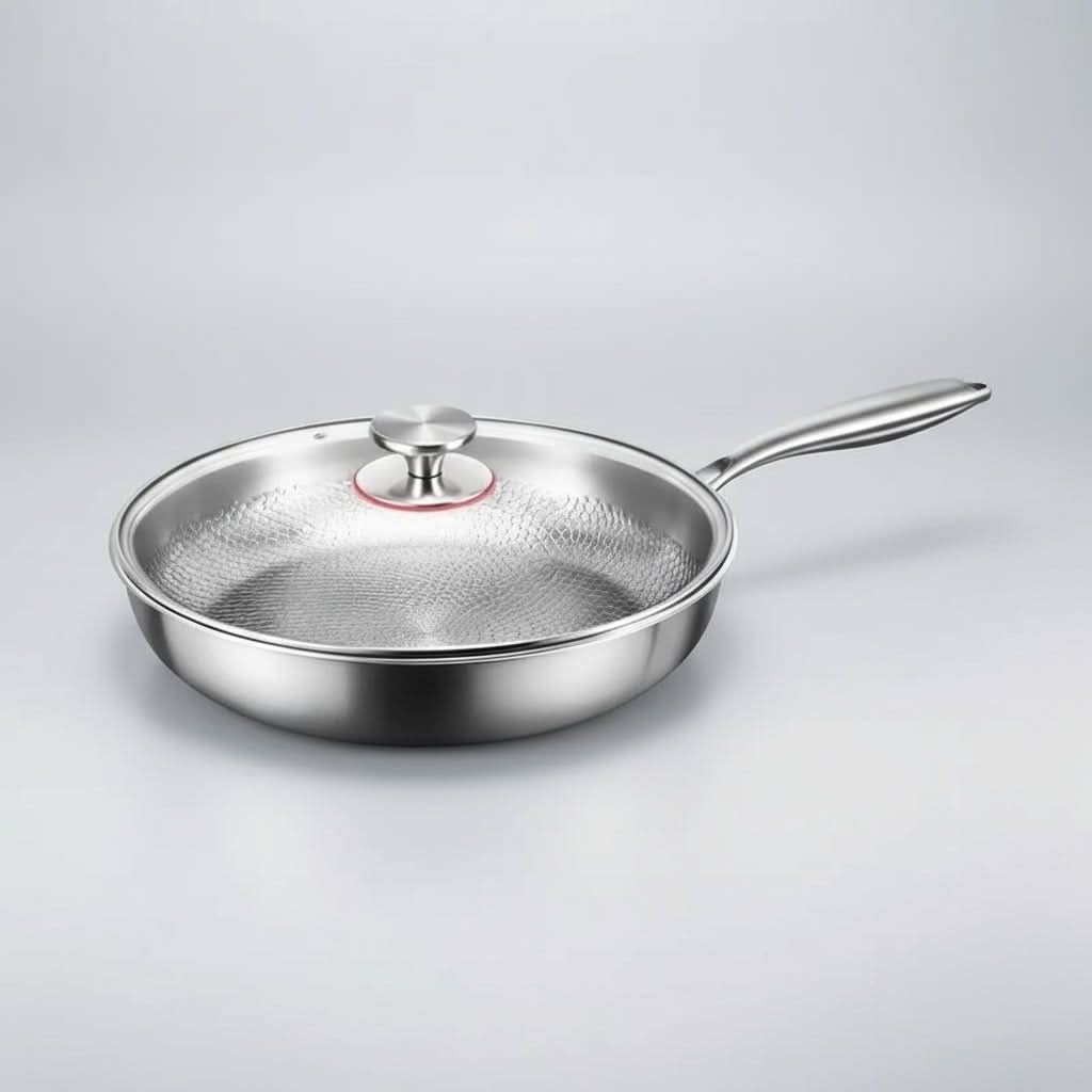 TITANCOOK – Non-Stick Stainless Steel Frying Pan for All Cooktops