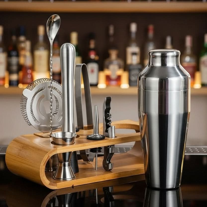 MIXOLOGYX – Stainless Steel Cocktail Set Modern Bar Design