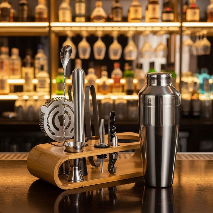 MIXOLOGYX – Stainless Steel Cocktail Set Modern Bar Design