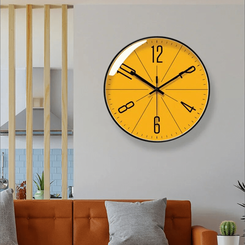 TIMELINE – Modern Wall Clock Minimalist Quartz Silent Home Decor