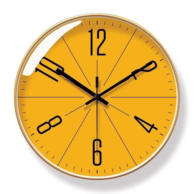 TIMELINE – Modern Wall Clock Minimalist Quartz Silent Home Decor