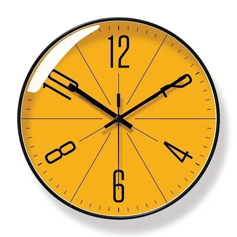 TIMELINE – Modern Wall Clock Minimalist Quartz Silent Home Decor