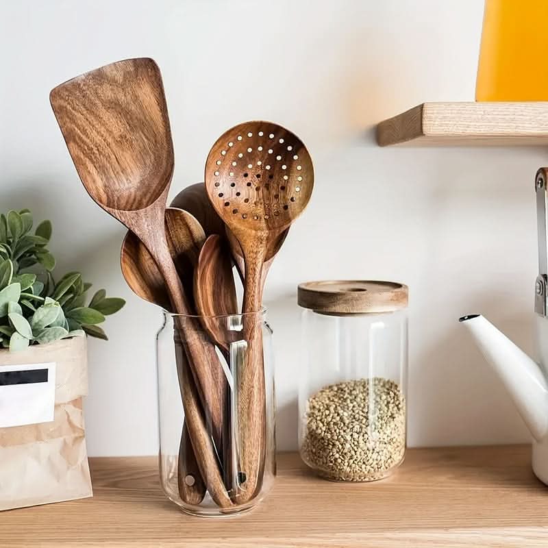 WOODLURE – Sustainable Kitchen Utensil Set for Cooking and Serving
