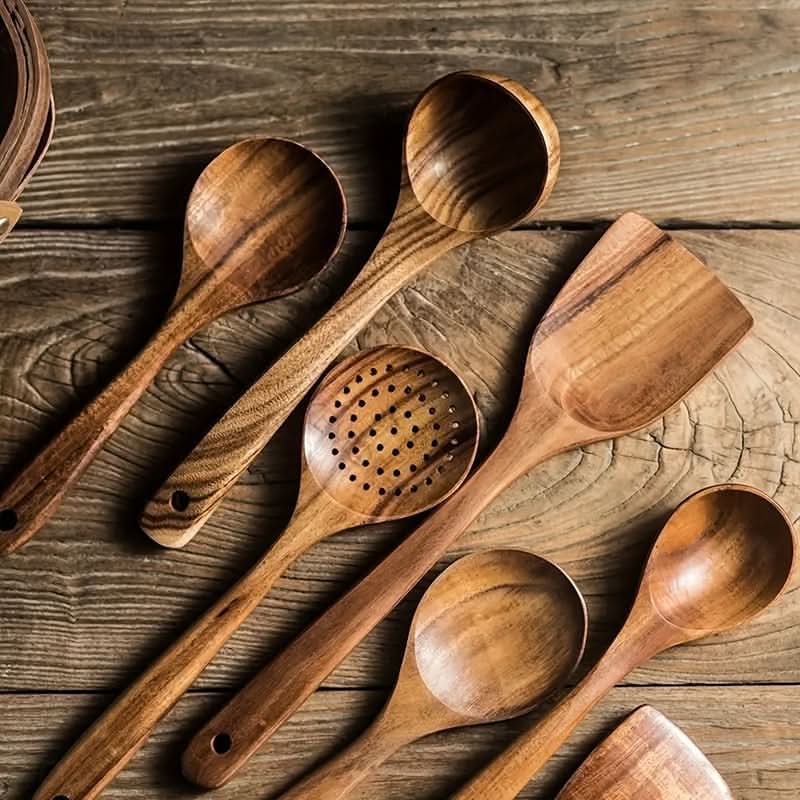 WOODLURE – Sustainable Kitchen Utensil Set for Cooking and Serving