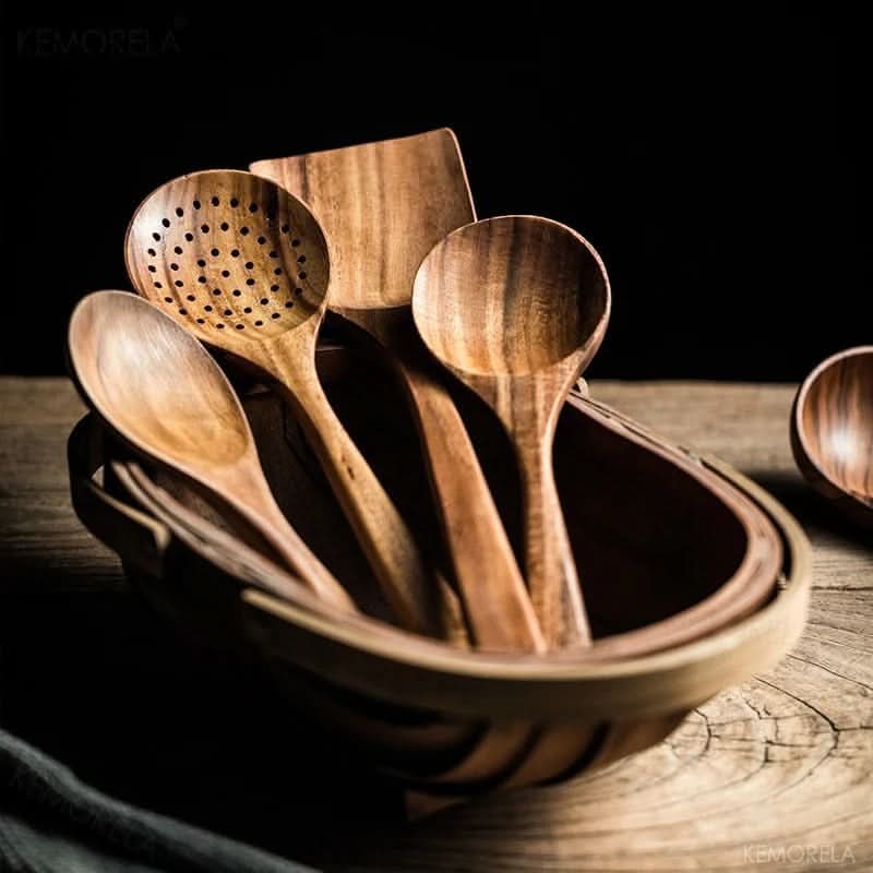 WOODLURE – Sustainable Kitchen Utensil Set for Cooking and Serving