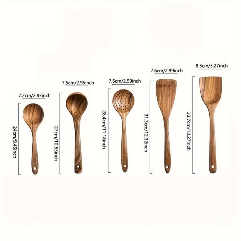 WOODLURE – Sustainable Kitchen Utensil Set for Cooking and Serving