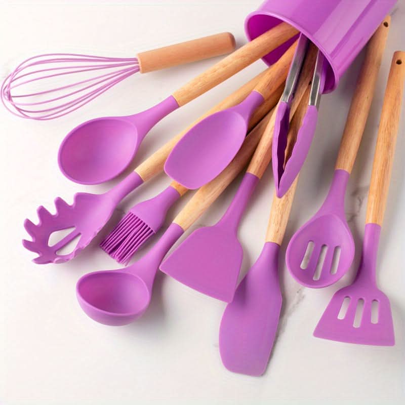 SILCRAFT – Heat-Resistant Silicone Utensil Set for Daily Use