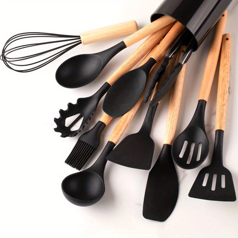 SILCRAFT – Heat-Resistant Silicone Utensil Set for Daily Use