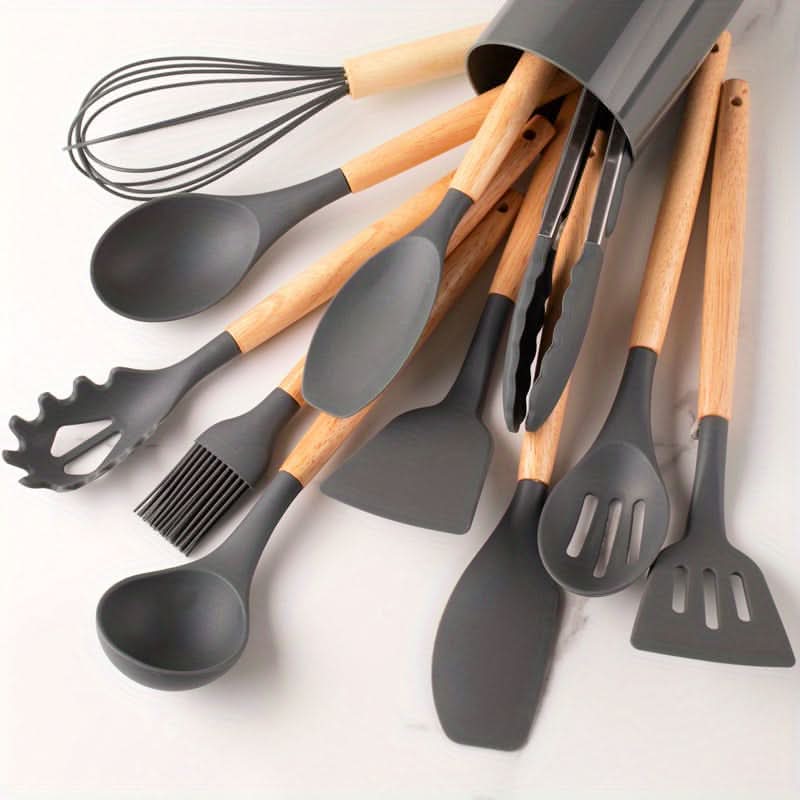 SILCRAFT – Heat-Resistant Silicone Utensil Set for Daily Use