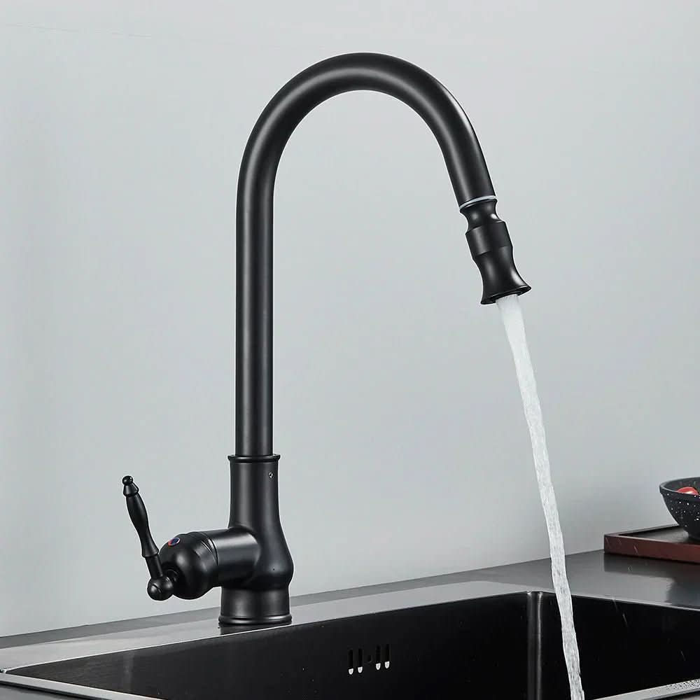 FLEXTAP – Pull Out Kitchen Faucet Antique Style High Arc Sink Mixer