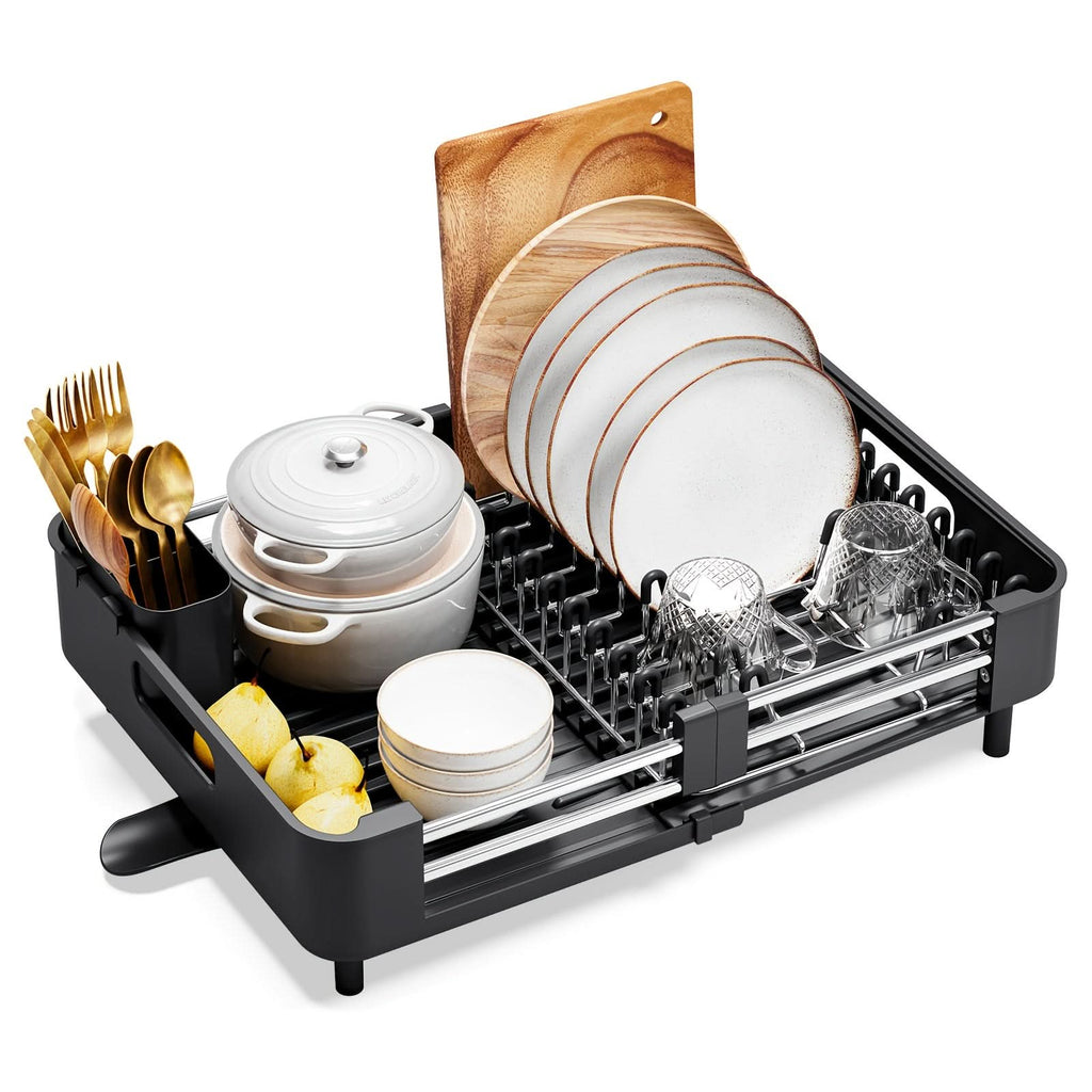 EXTENDNEST – Expandable Dish Rack with Drainage Spout